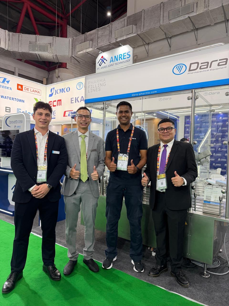 Stand von Dara Pharma und Anres JT auf der ALLPack Indonesia Expo 2026 in Jakarta.
