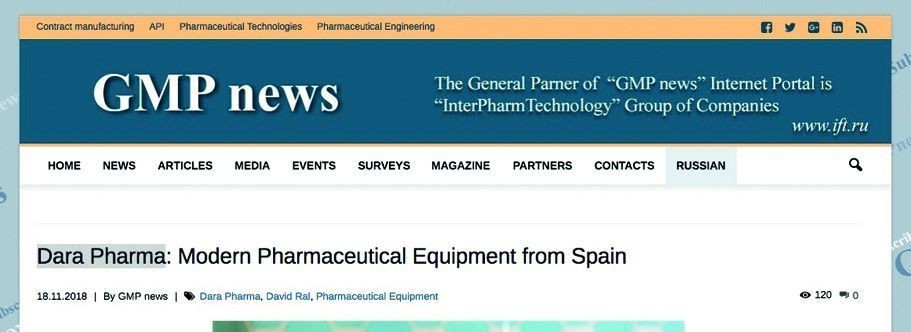 Dara Pharma in GMP news