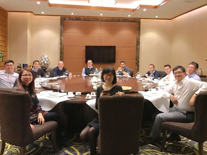 El equipo de Dara y el equipo de Getinge China reunidos