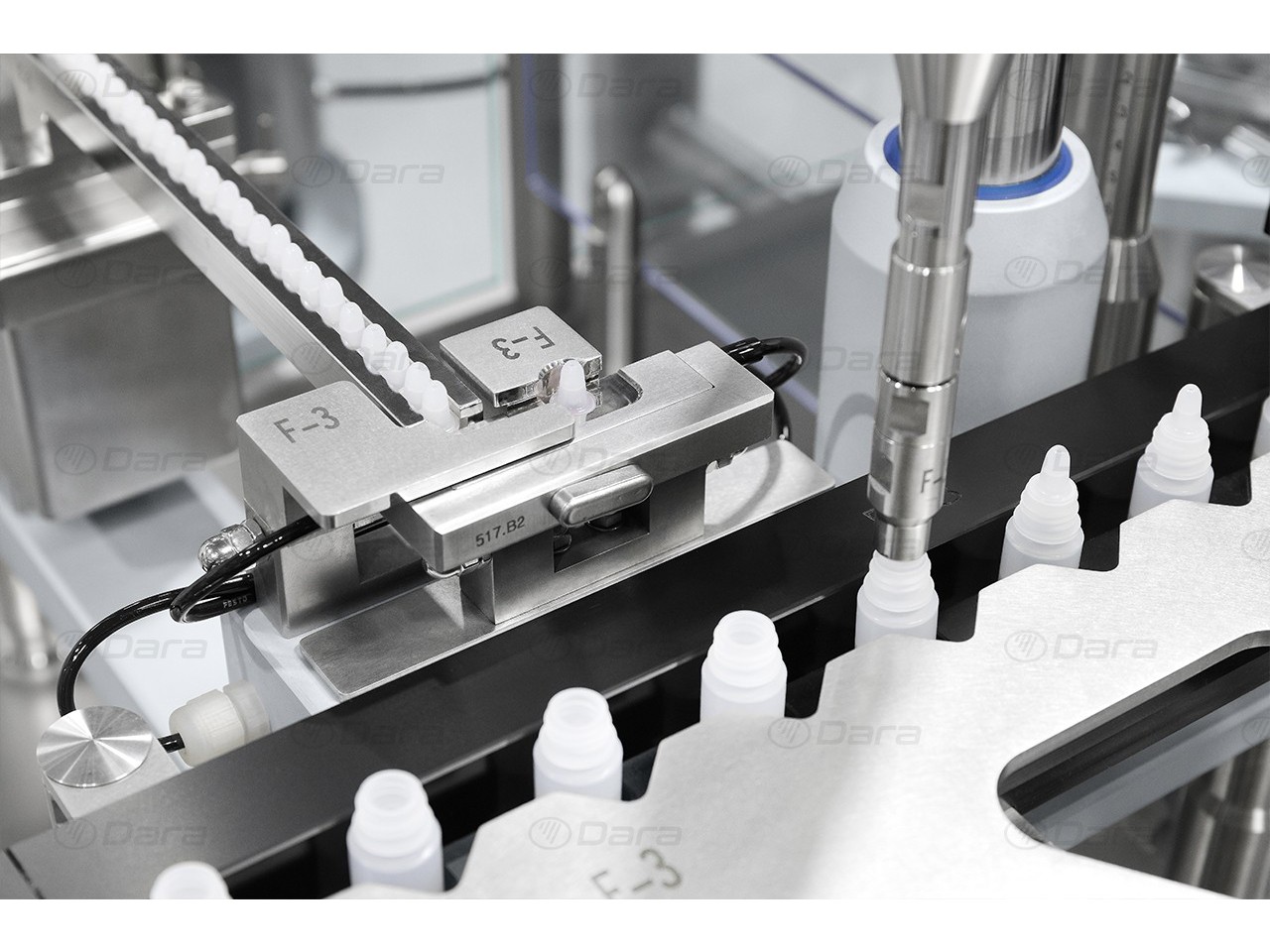 Linear fillers - closers for microtubes, bottles, and vials