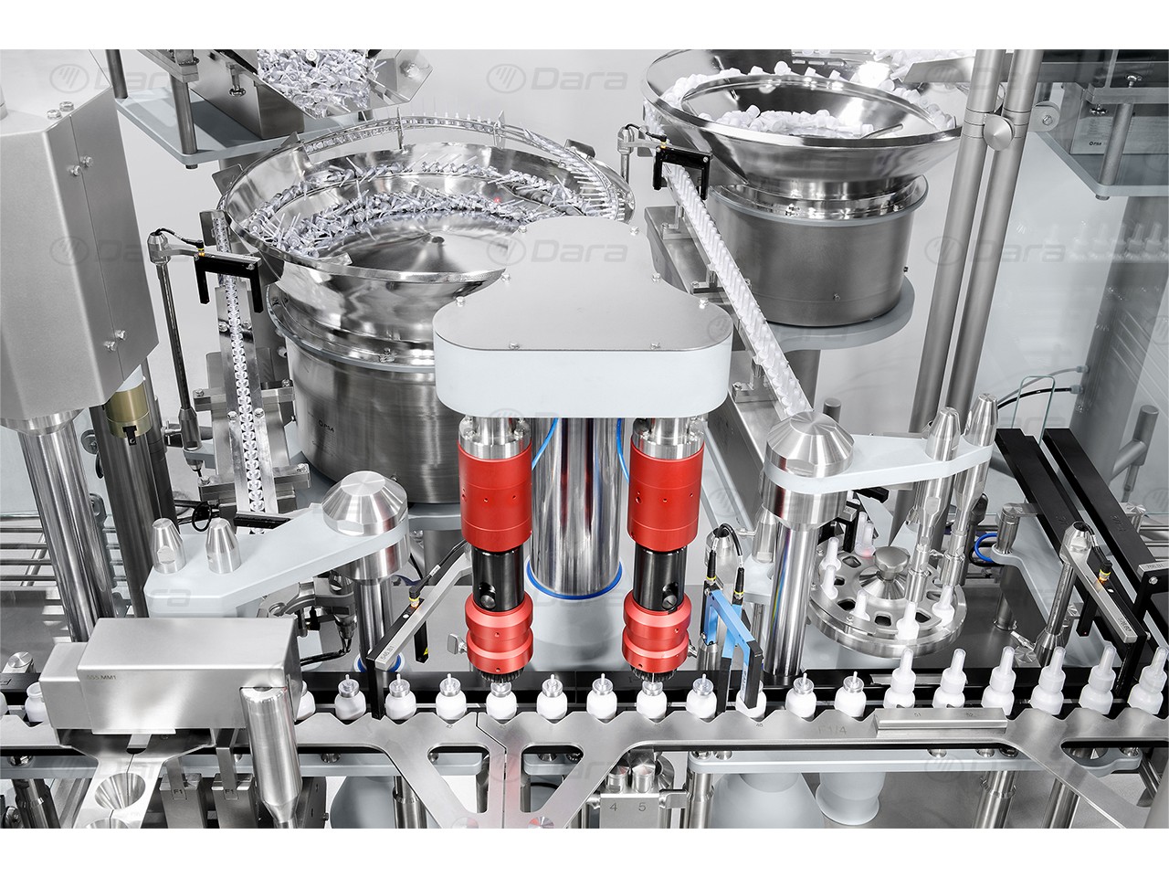 Rotary fillers and seamers for injectable vials