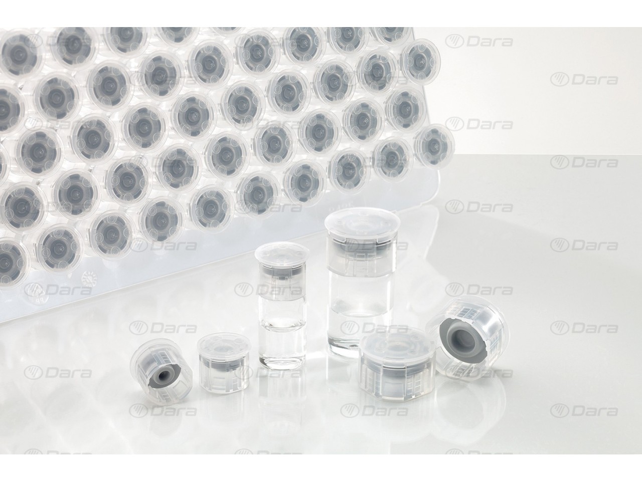 Filling and closing machines for vials in nest and PLASCAP® caps