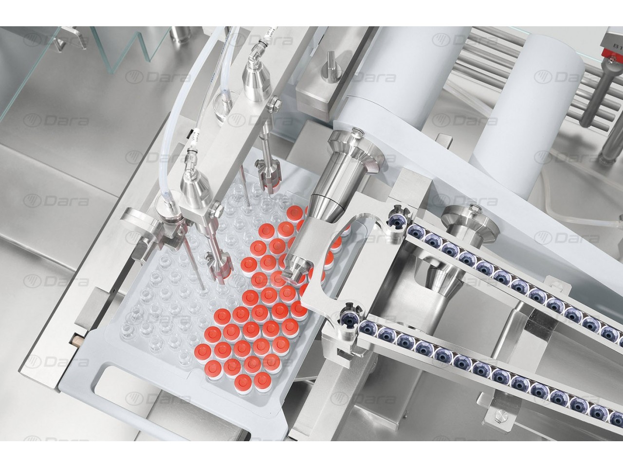 Filling and closing machines for vials in nest and RayDyLyo® caps