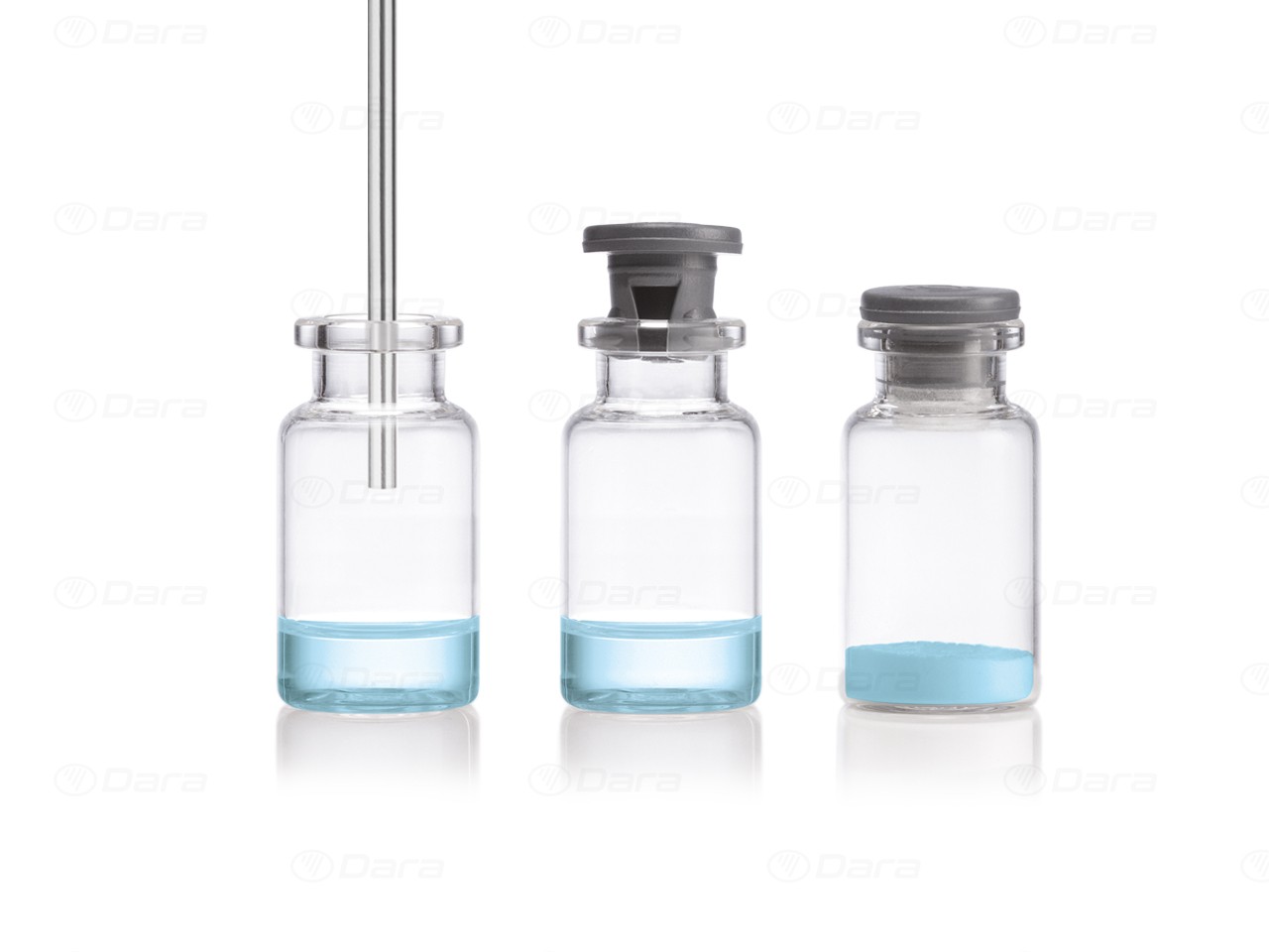 Complete lines for injectable vials